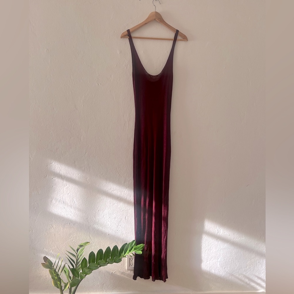 90’s INSIGHT Maroon Maxi Knitted Dress